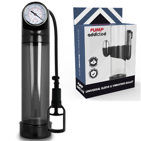 PUMP ADDICTED BOMBA ERECCIÓN RX9 NEGRO CON VIBRADOR