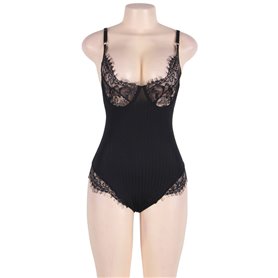 SUBBLIME QUEEN PLUS TEDDY CON TRANSPARENCIAS Y FLECOS