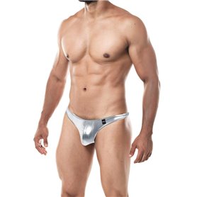 CUT4MEN - THONG PROVOCATIVE ARGENT M