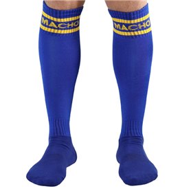 MACHO CALCETINES LARGOS TALLA UNICA AZUL