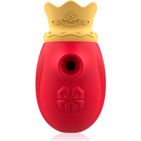 STIMULATEUR CLIT INTENSE 10 FRÉQUENCES DE LÉCHAGE ET D''ASPIRATION - ROUGE